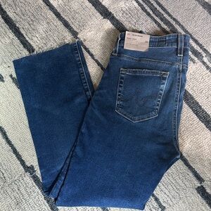AG Adriano Goldschmied Dark Blue Straight Jeans